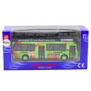 Dvoupodlažní Turistický Autobus 1:32 Otevírací Dveře Zelený