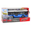 Autobus Na Baterie Světla Zvuky Třecí Pohon Modrý 1:16
