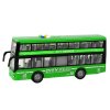 Dvoupodlažní Autobus Na Baterie Světla Zvuky Frikční Pohon Zelený 1:16