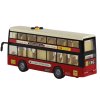 Městský Dvoupodlažní Autobus Světla Zvuky Červený 1:16