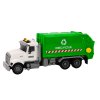 Popelářské auto s koši na odpadky, světla, zvuky, pohon, bílo-zelené