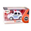 Klasické Policejní Auto 1:38 Pohon Světla Zvuky Bílá