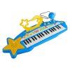 54330 7 velky keyboard 37 klaves mp3 mikrofon modry
