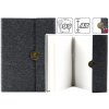 Kancelářský Magnetický Poznámkový Blok v Linkách A5 s Černým Potahem