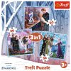 Puzzle 3v1 Ledové království Kouzelný příběh Trefl 34853
