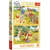 Puzzle - 2x24 - Den na zahradě - Disney Medvídek Pú Trefl 34436