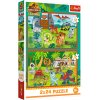 Puzzle - 2x24 - Malí dinosauři - Universal Jurassic World Trefl 34437