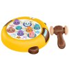 Hra Dovednostní Whack-A-Mole Dva Kladívka Kočička Žluto Hnědá