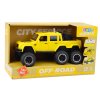 Terenní Auto S Třecím Pohonem Světla Zvuky Žluté 6x6 1:16