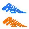 37695 2 dinosaurus puzzle fidget 3d skladanka elasticka k ohybani mix