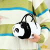 Plyšová Panda Taška Kovový Řetízek Černobílá 20cm