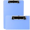 Plastová Psací Podložka s Klipem a Měřítkem A4 Modrá