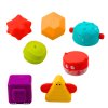 Interaktivní vzdělávací kostka se světly a zvuky - barevný tvarový sorter pro děti