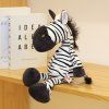45969 3 plysova hracka pritulka zebra bilo cerna 25cm