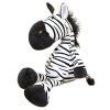 45969 2 plysova hracka pritulka zebra bilo cerna 25cm