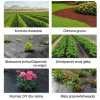 Černá agrotextilie 1,1x100m UV 135g protiplevelová s ukotvením