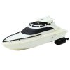 Černo-bílá RC dálkově ovládaná motorová loď na baterie