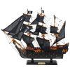 51624 3 sberatelsky dekorativni model lodi plachetnice cerna perla 49x43cm