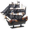51624 2 sberatelsky dekorativni model lodi plachetnice cerna perla 49x43cm