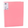 Růžové obchodní portfolio A4 s 30 průhlednými obaly