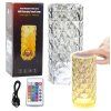 42657 4 kristalova led nocni lampa 16 barev s dotykovym ovladanim lean