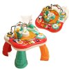 Interaktivní vzdělávací stolek s hudebním panelem Pianinko 2v1 Červený