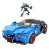 52572 4 stavebnice robot auto 2v1 hurricane modra 328 ks
