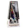 Dětský Hudební Nástroj Hračka Saxofon Stříbrný