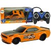 RC Sportovní Auto 1:24 Oranžové Závody s Dálkovým Ovládáním 27 MHz