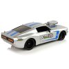 RC Sportovní Auto 1:16 Stříbrné Modré Pruhy na Dálkové Ovládání