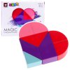 Magnetické Kostky Tangram Puzzle Srdce Samolepky 8 Ks
