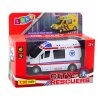 Kovová Modelová Ambulance 1:32 se Světelnými a Zvukovými Efekty