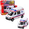 Kovová Modelová Ambulance 1:32 se Světelnými a Zvukovými Efekty
