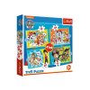 Puzzle 4v1 Veselá parta Tlapková patrola Trefl 34346 (12, 15, 20, 24 dílků)