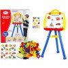 52707 6 stojaci magneticka tabule s popisovacem a magnety modra
