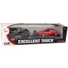 Sada Vozidel Černý Monster Truck Bílé Transportér 58 cm