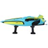RC Vodní Loďka 2.4G, Žluto-Tyrkysová, Voděodolná, Dálkové Ovládání