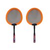 Sada 2 Badmintonových Rakety S Košíčky Oranžová