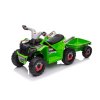 Čtyřkolka Na Akumulátor XMX630T Zelená S Přívěsem
