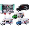 Karavan Ambulance Zmrzlinářství Tahač s Frikčním Pohonem 1:87 A