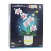 Stavebnice Orchidea v Květináči Růžovo-Bílá 616 ks