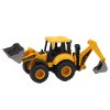 Dětská stavební hračka - Žlutý bagr s dvojitou lžící a regulací