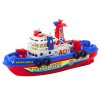 Dětská záchranářská loď s vodní stříkačkou a světelnými efekty
