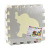 Edukační Pěnová Puzzle Podložka Se Zvířátky EVA 9 Ks - Béžová & Šedá
