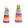 Barevná Pyramidka s Kroužky a Nálepkami Tygřík