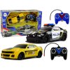 Rychlá Akční Sada: R/C Policejní Pronásledování - Žluté Sportovní Auto s Ovladači