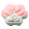 Antistresová Kočičí Tlapka Squishy s Dekorativními Prvky - Bílá s Růžovými Detaily