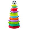 Barevná Edukační Pyramida s Míčkem a Samolepkami - 13 Úrovní Pro Nejmenší Myslitele
