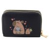 Černá Peněženka Kapibara - Dvouzónová, Zipová, Kompaktní 12,5x8,5 cm