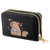 Černá Peněženka Kapibara - Dvouzónová, Zipová, Kompaktní 12,5x8,5 cm